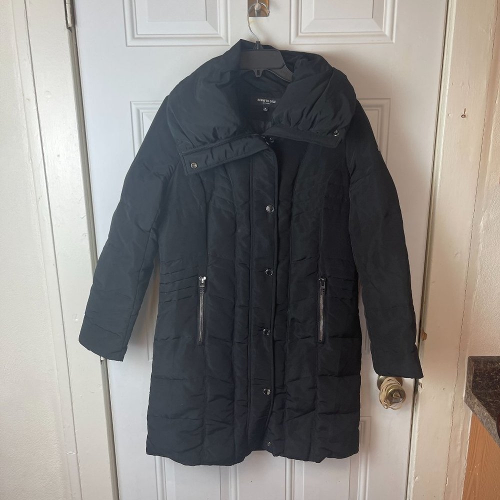 Kennith Cole Mid Length Winter Coat Jacket Puffer Womens Size Medium